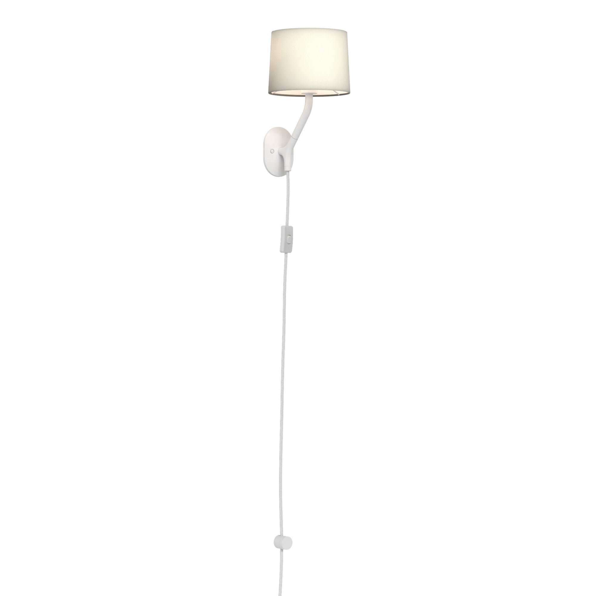 1479002 Arbor Plug-In Wall Light Matt White