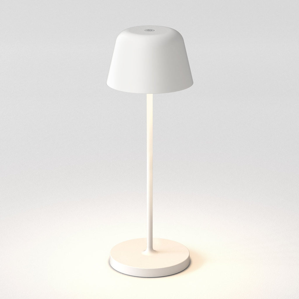 1484002 Nomad LED Outdoor Portable Table Lamp Textured White