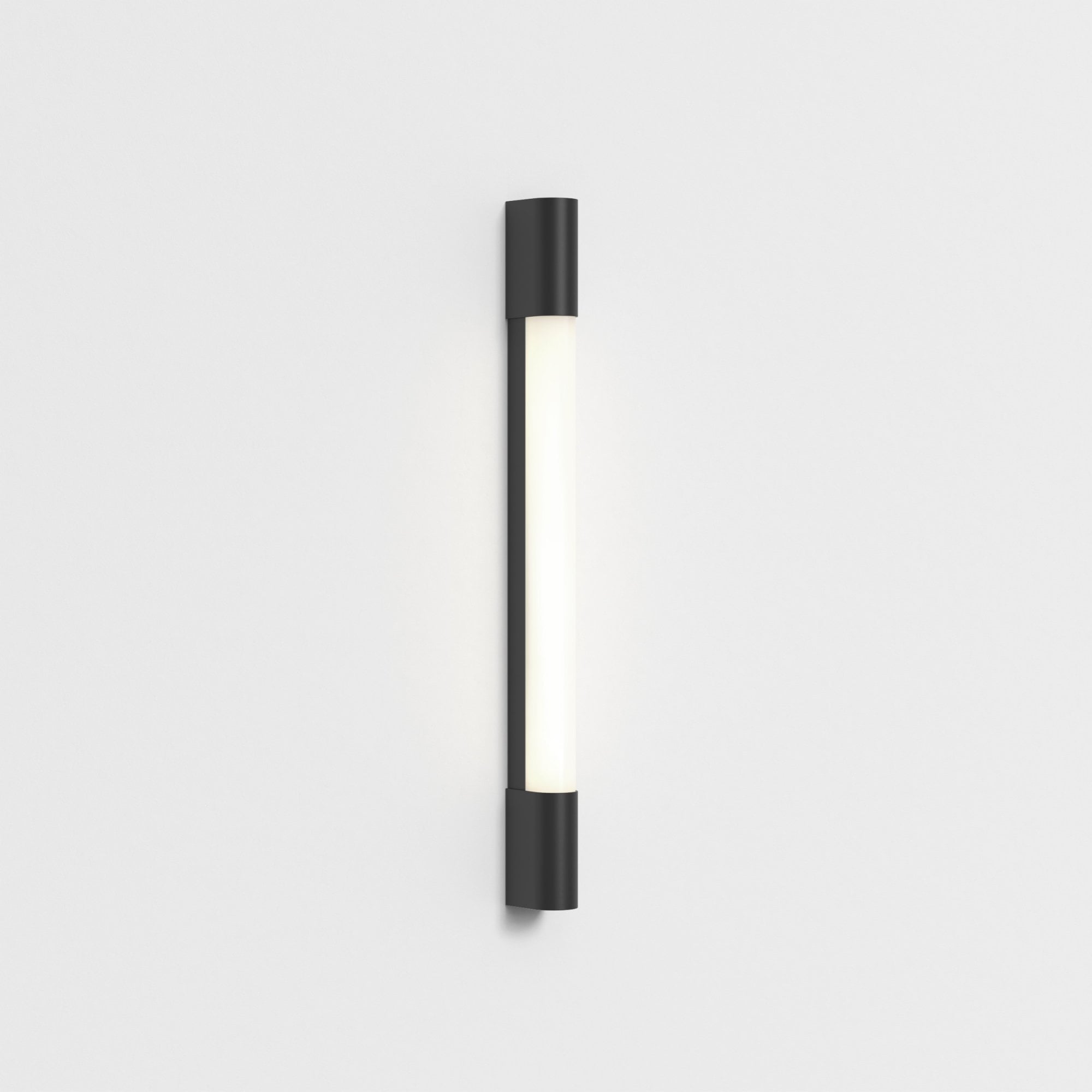 1084038 Palermo 600 LED Bathroom Wall Light Matt Black (S)