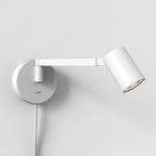 1286137 Ascoli Swing Plug In Reading Light Matt White
