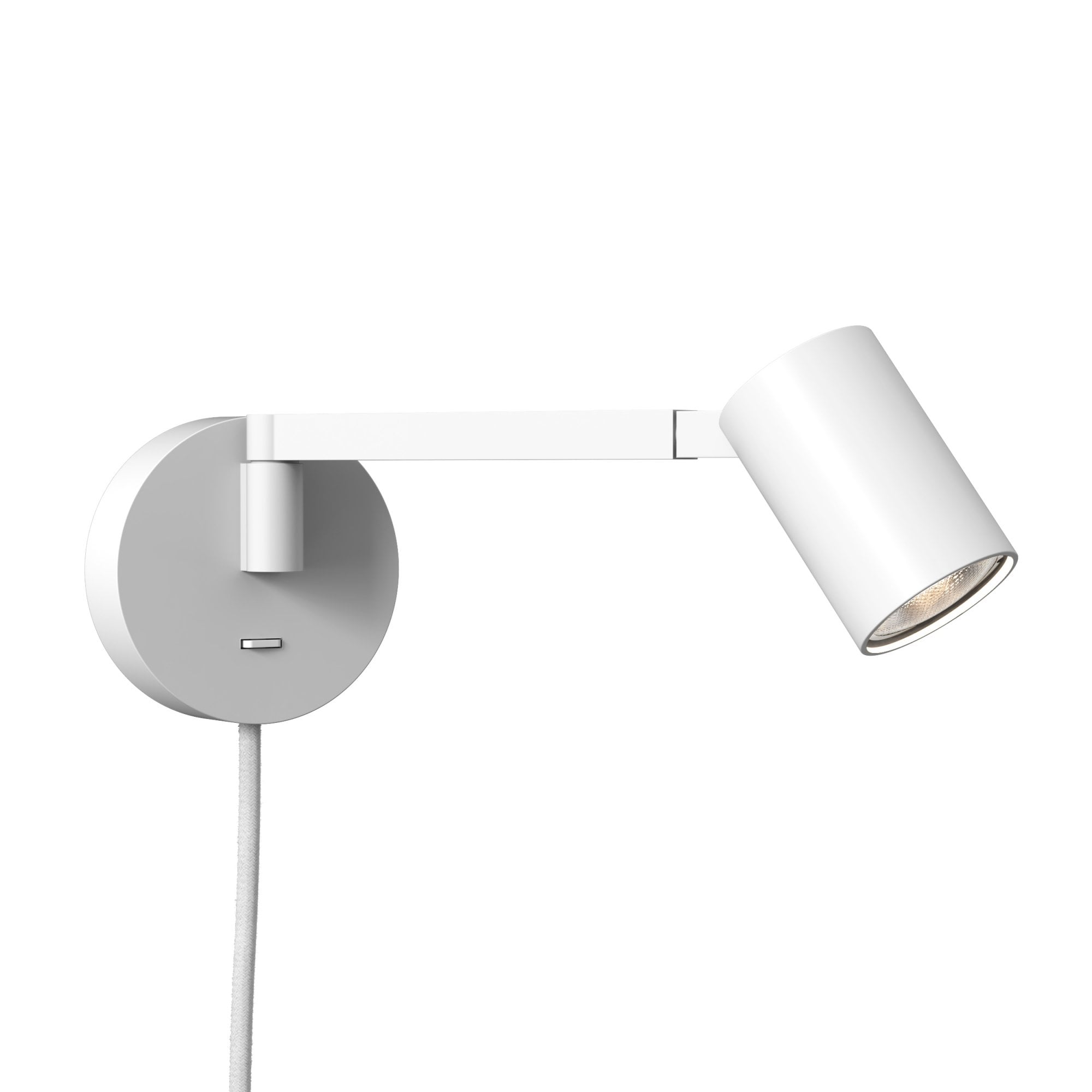 1286137 Ascoli Swing Plug In Reading Light Matt White