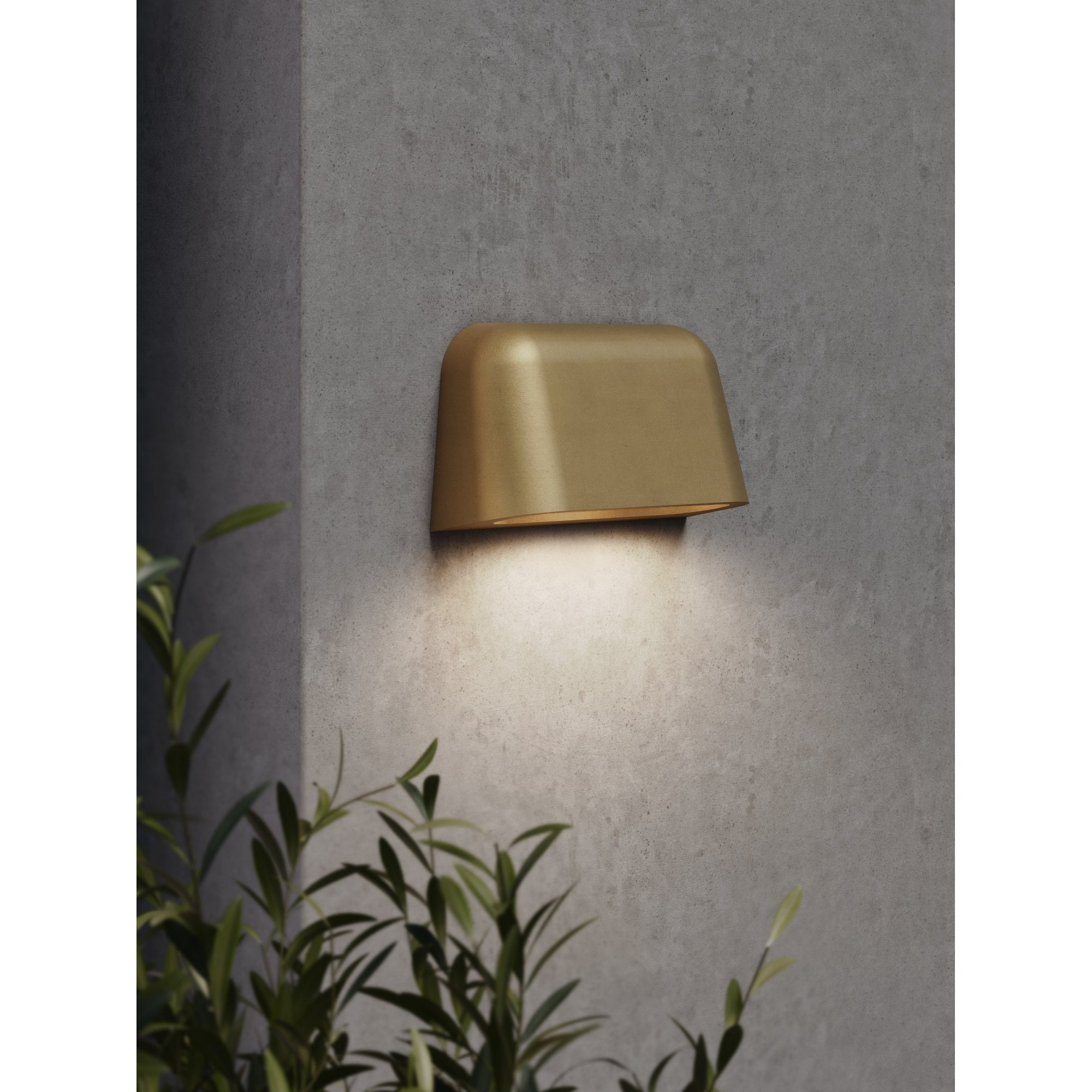 1317017 Mast Twin Outdoor Wall Light Antique Brass (S)