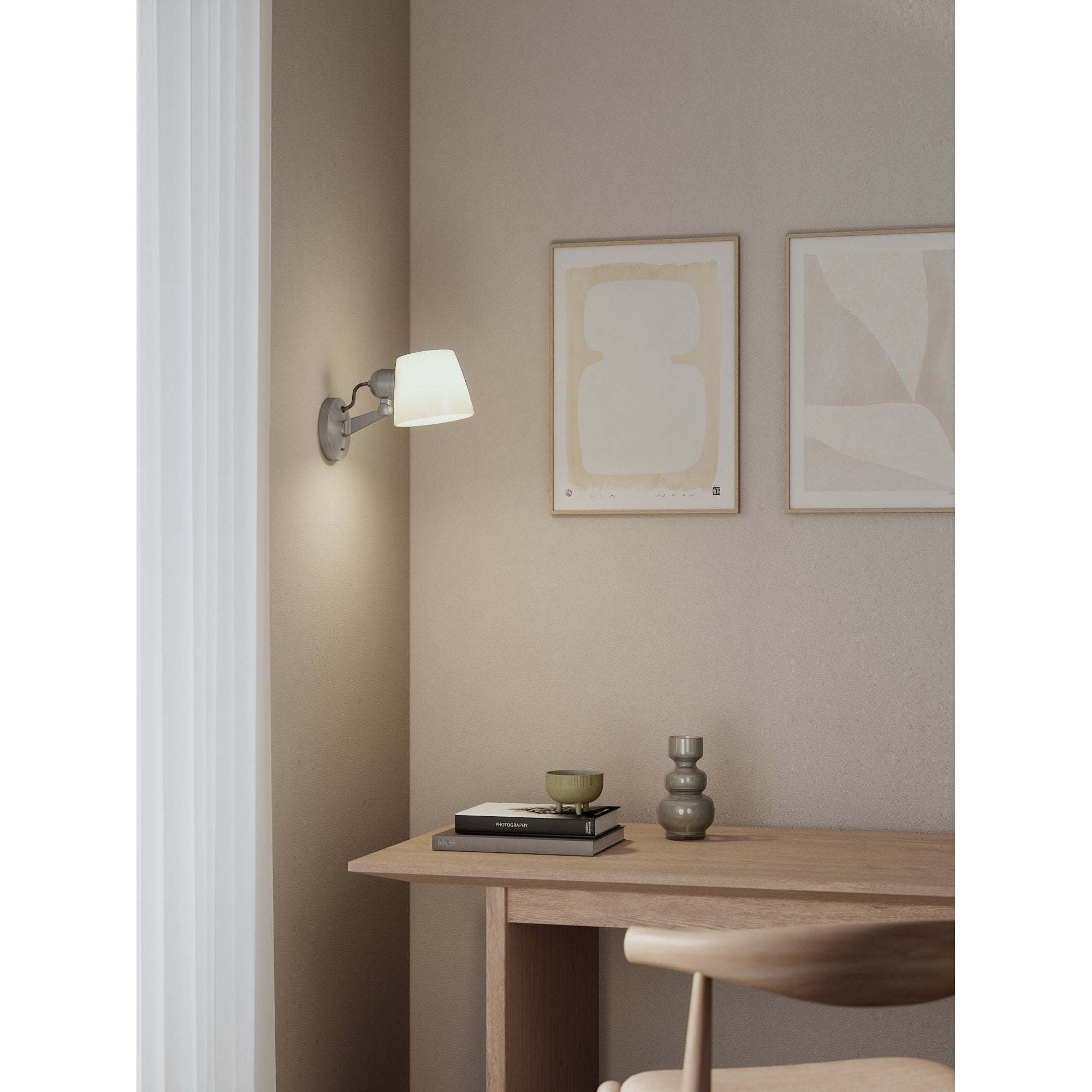 1460006 Imari Adjustable Wall Light Matt Nickel