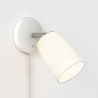 1467007 Carlton Plug-In Wall Light Porcelain