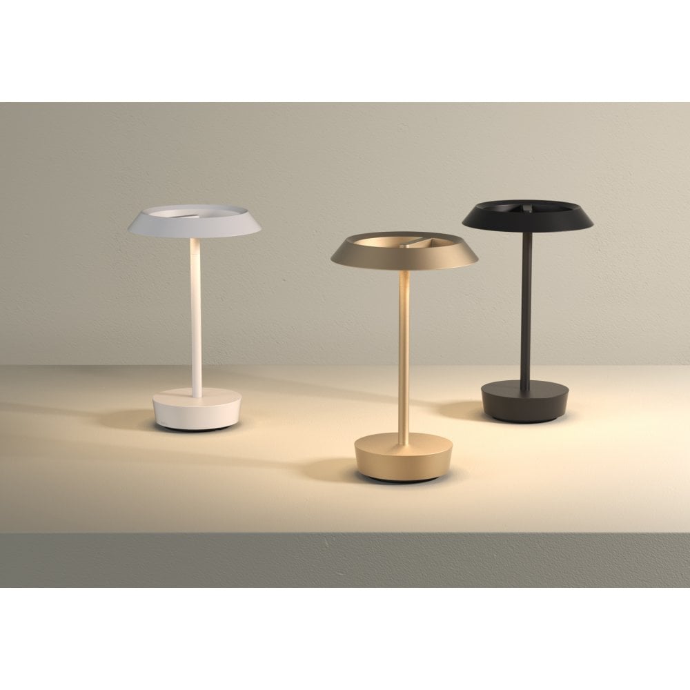 1468002 Halo LED Portable Table Lamp Matt White