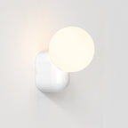 1472001 Lyra Single Bathroom Wall Light Gloss Glaze White