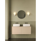 1472001 Lyra Single Bathroom Wall Light Gloss Glaze White