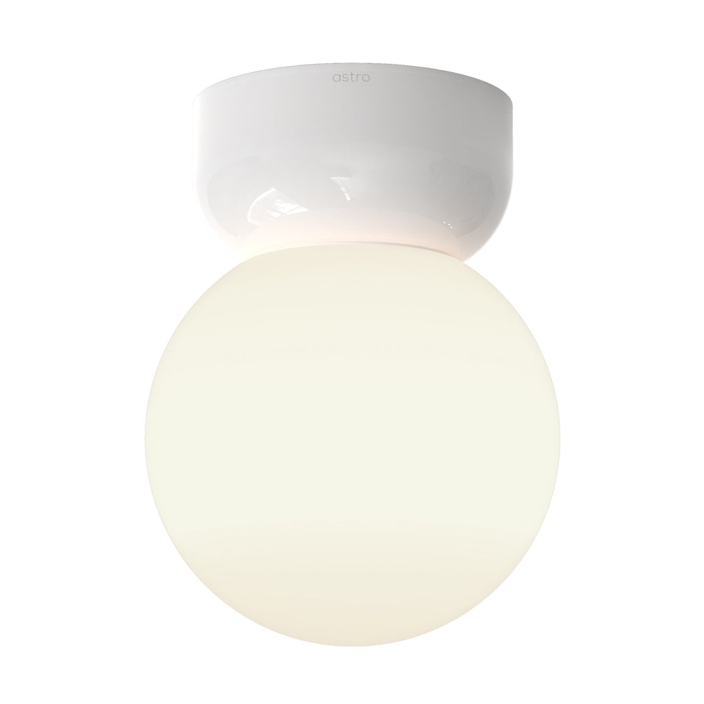 1472004 Lyra 180 Bathroom Ceiling Light Gloss Glaze White