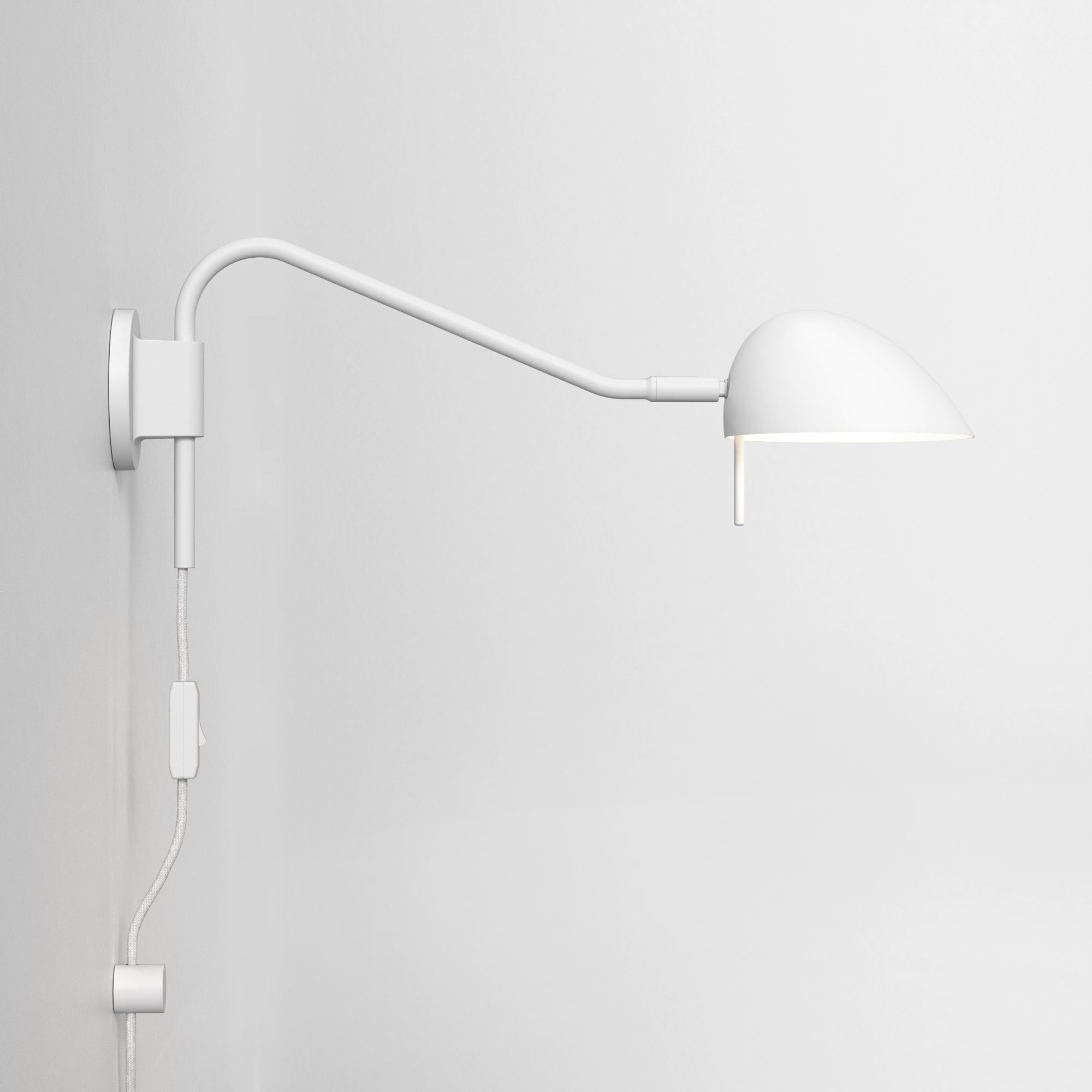 1476002 Serge Plug-In Reading Light Matt White