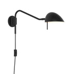 1476003 Serge Plug-In Reading Light Matt Black (S)