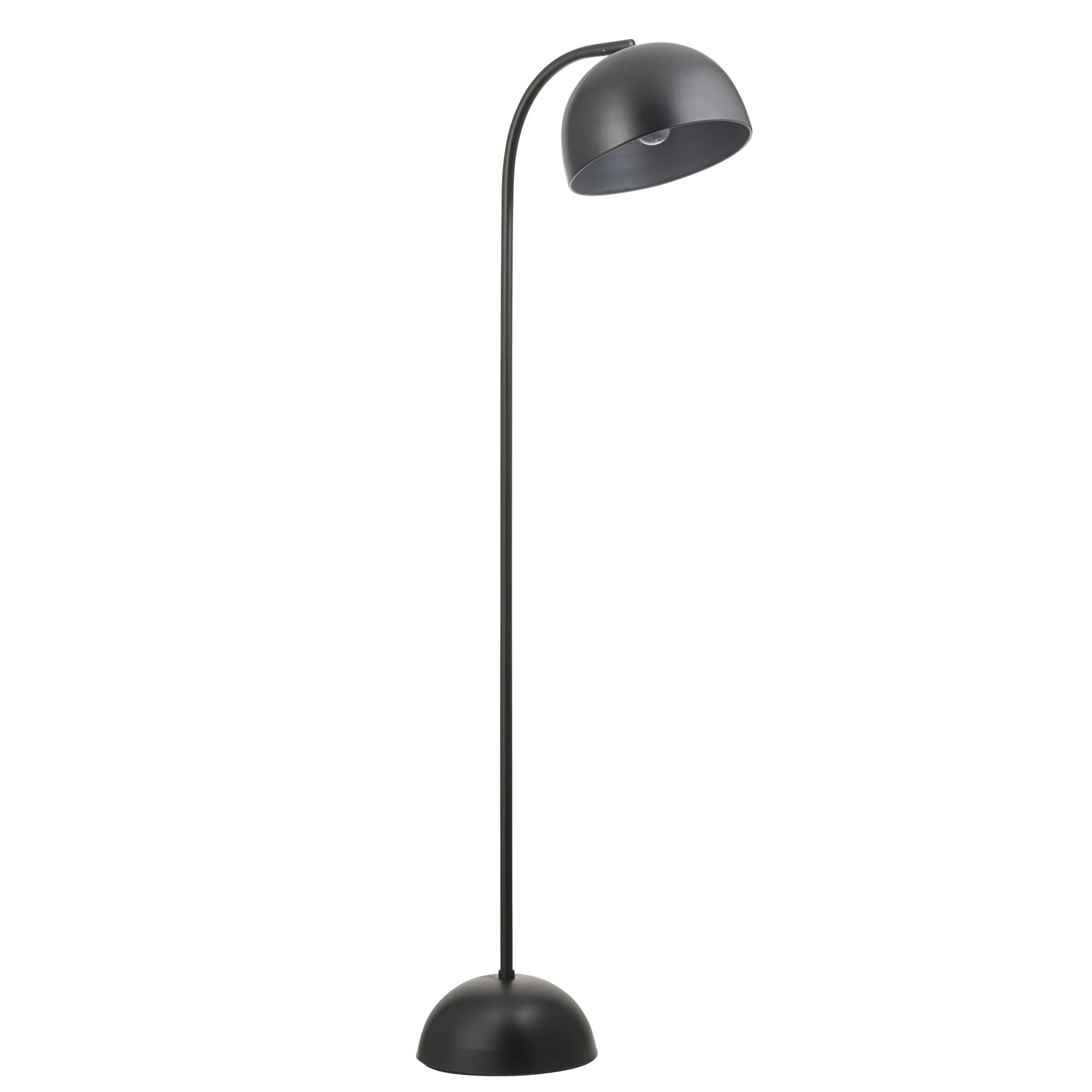 96599 Brodey 1 Light Floor Lamp Matt Black Paint