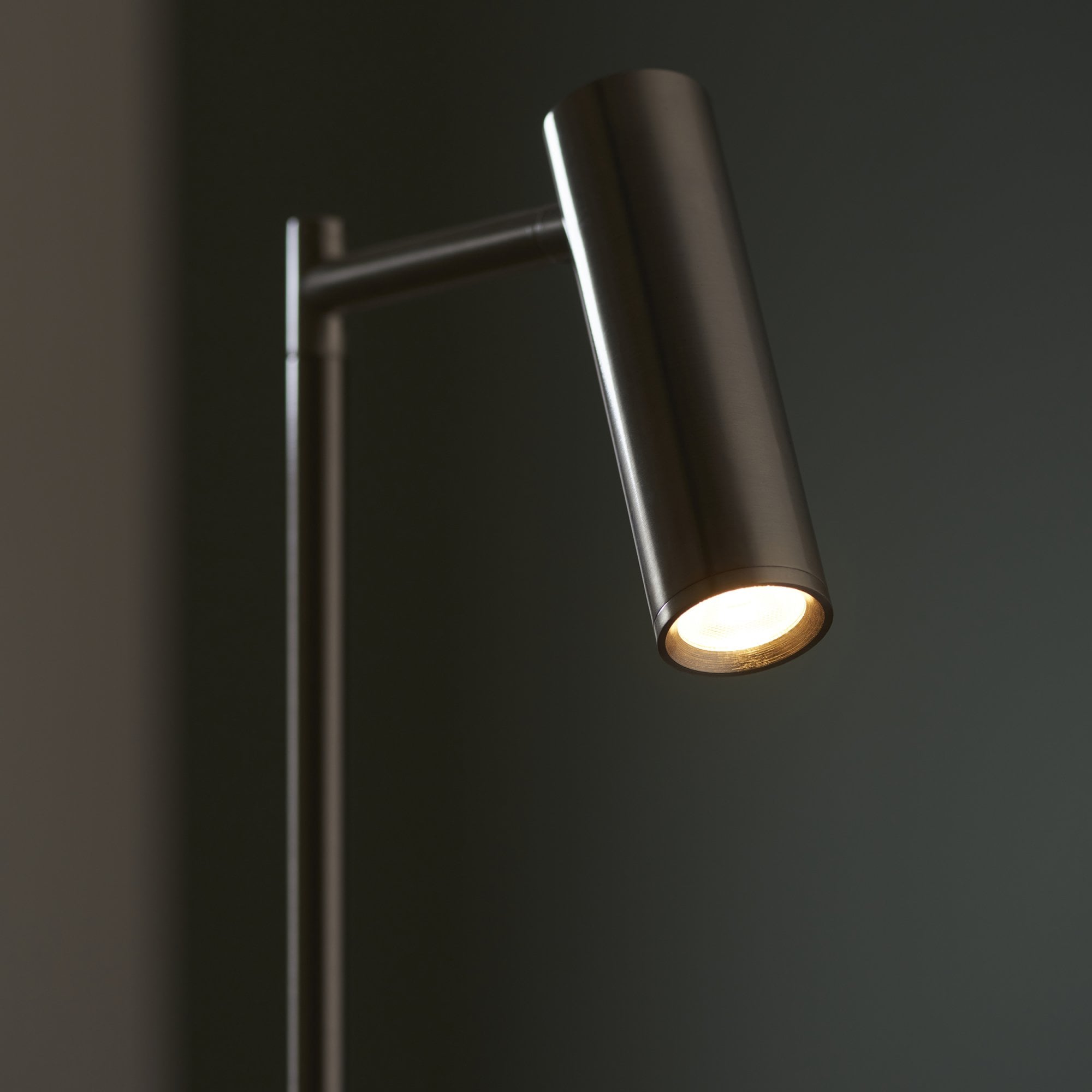98116 Dedicated Reader 1 Light LED Floor Lamp Satin Nickel Plate