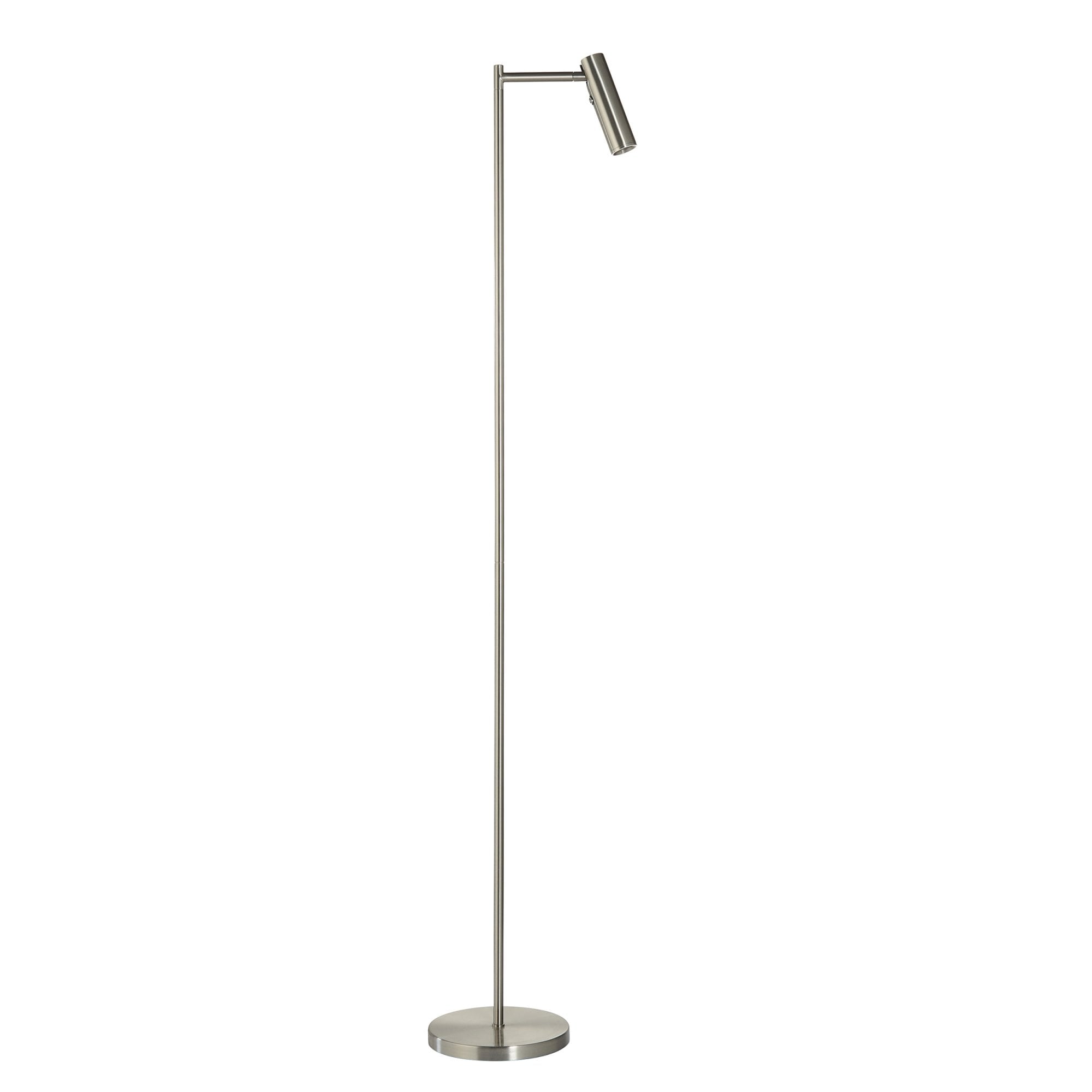 98116 Dedicated Reader 1 Light LED Floor Lamp Satin Nickel Plate