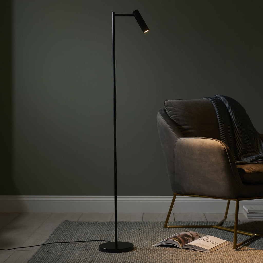 99772 Dedicated Reader 1 Light LED Floor Lamp Matt Black