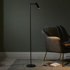 99772 Dedicated Reader 1 Light LED Floor Lamp Matt Black