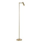 99774 Dedicated Reader 1 Light LED Floor Lamp Warm Brass Plate