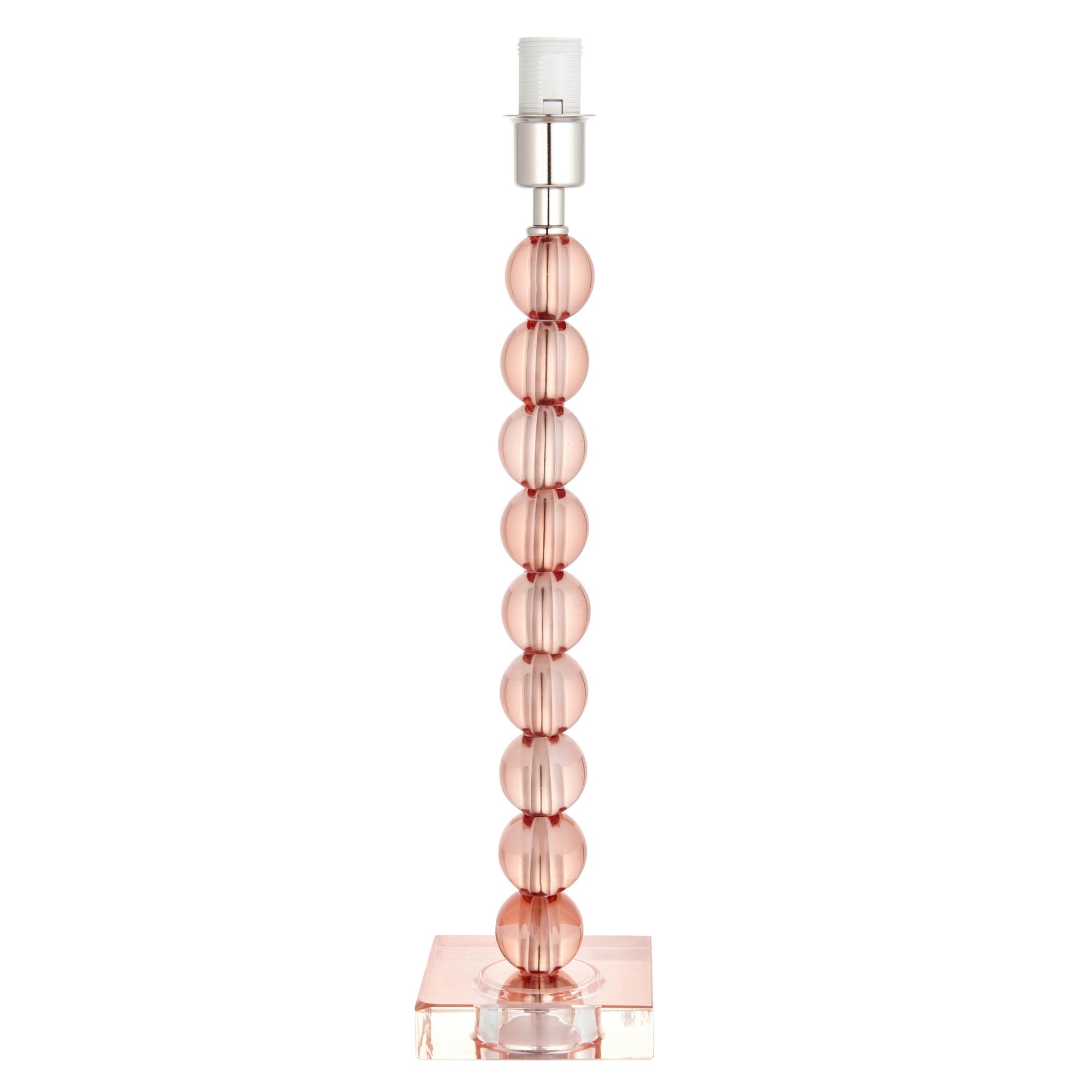 100353 Adelie And Freya 1 Light Table Lamp Blush Crystal Glass And Charcoal Grey Silk