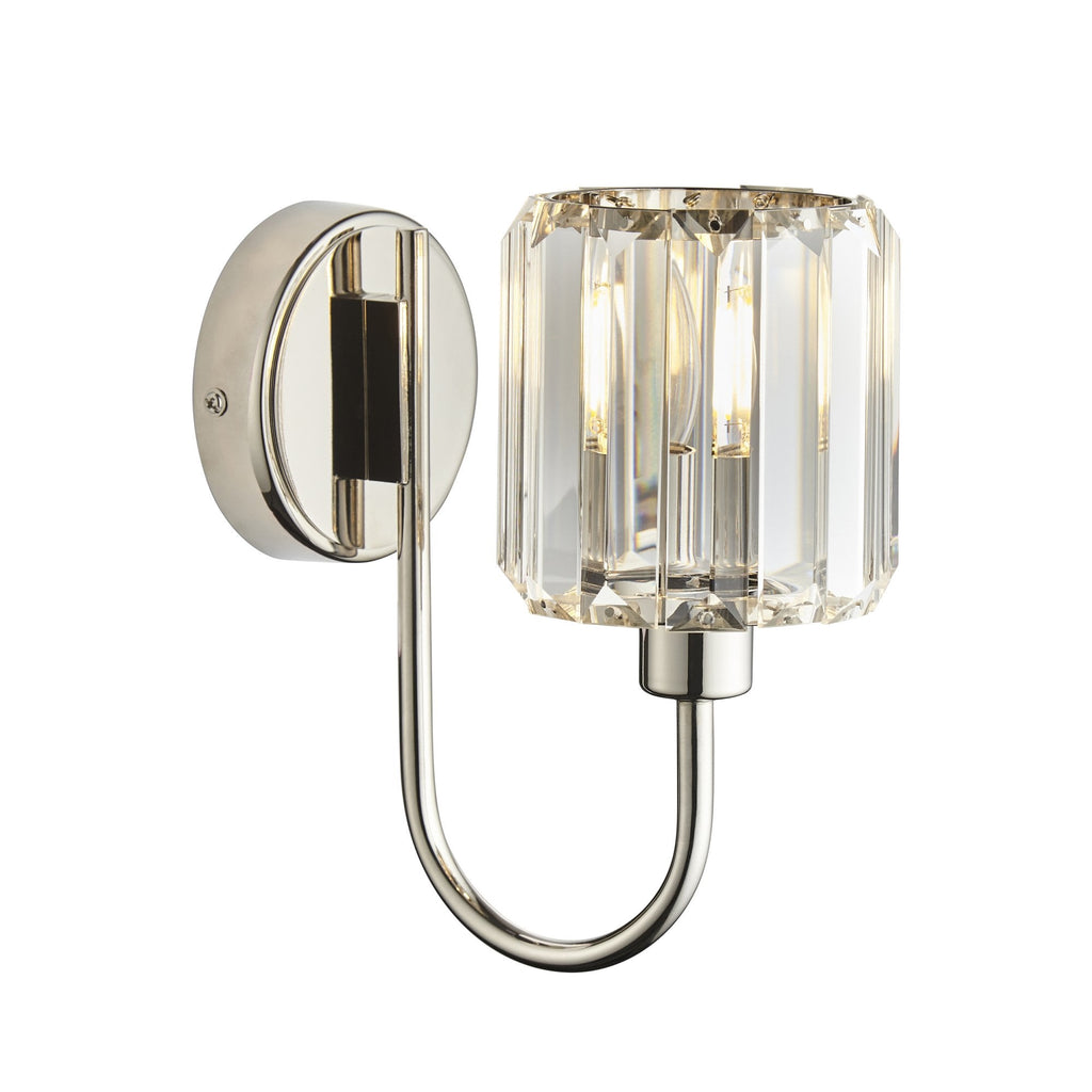 104109 Berenice 1 Light Wall Bright Nickel Plate And Clear Glass (S)