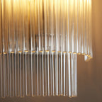 104114 Endon Marietta 1 Light Indoor Wall Light — Bright Nickel & Clear Glass