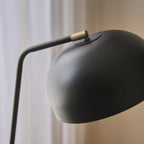 106337 Brair New 1 Light Floor Lamp Matt Black And Antique Brass Paint