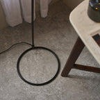 106337 Brair New 1 Light Floor Lamp Matt Black And Antique Brass Paint