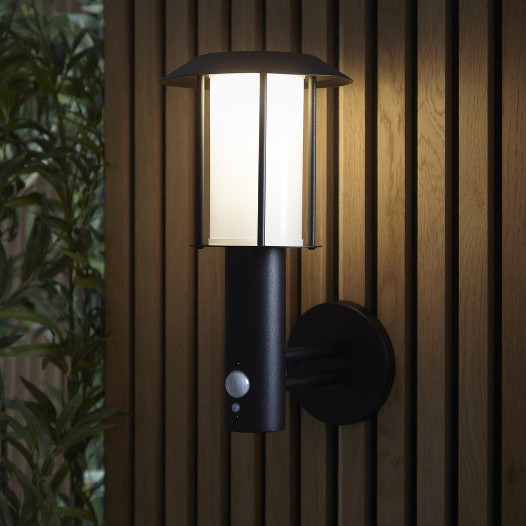 106467 Tarrow Outdoor 1 Light LED Wall Matt Black And White Pc (SD)