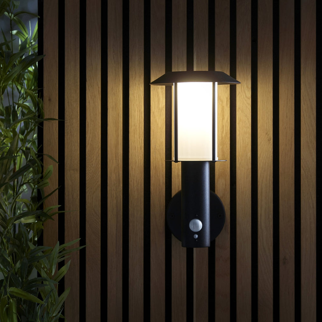 106467 Tarrow Outdoor 1 Light LED Wall Matt Black And White Pc (SD)