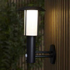 106467 Tarrow Outdoor 1 Light LED Wall Matt Black And White Pc (SD)