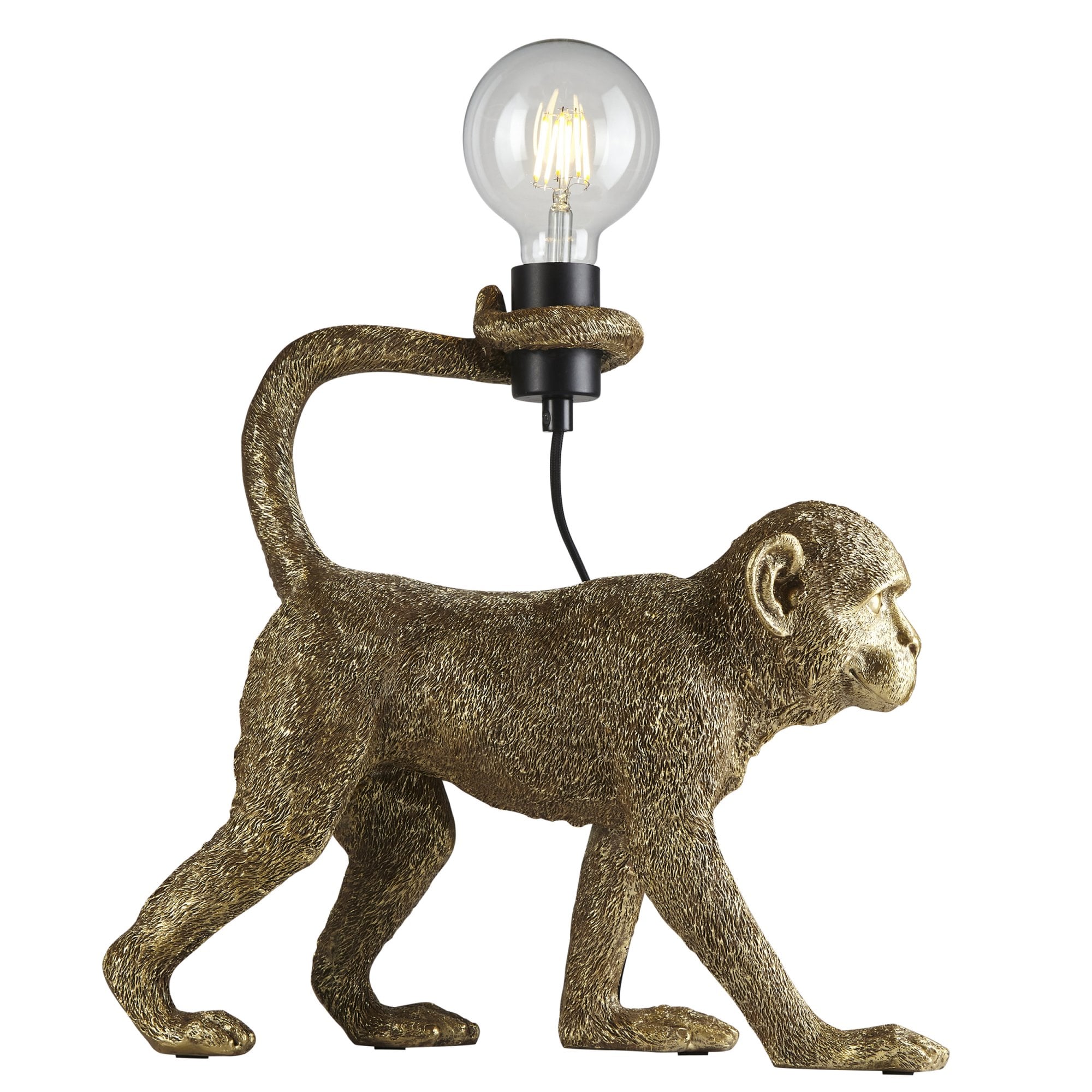 106792 Capuchin 1 Light Table Lamp Vintage Gold Paint And Matt Black