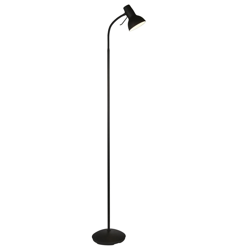 106997 Amalfi 1 Light Floor Lamp Matt Black Paint
