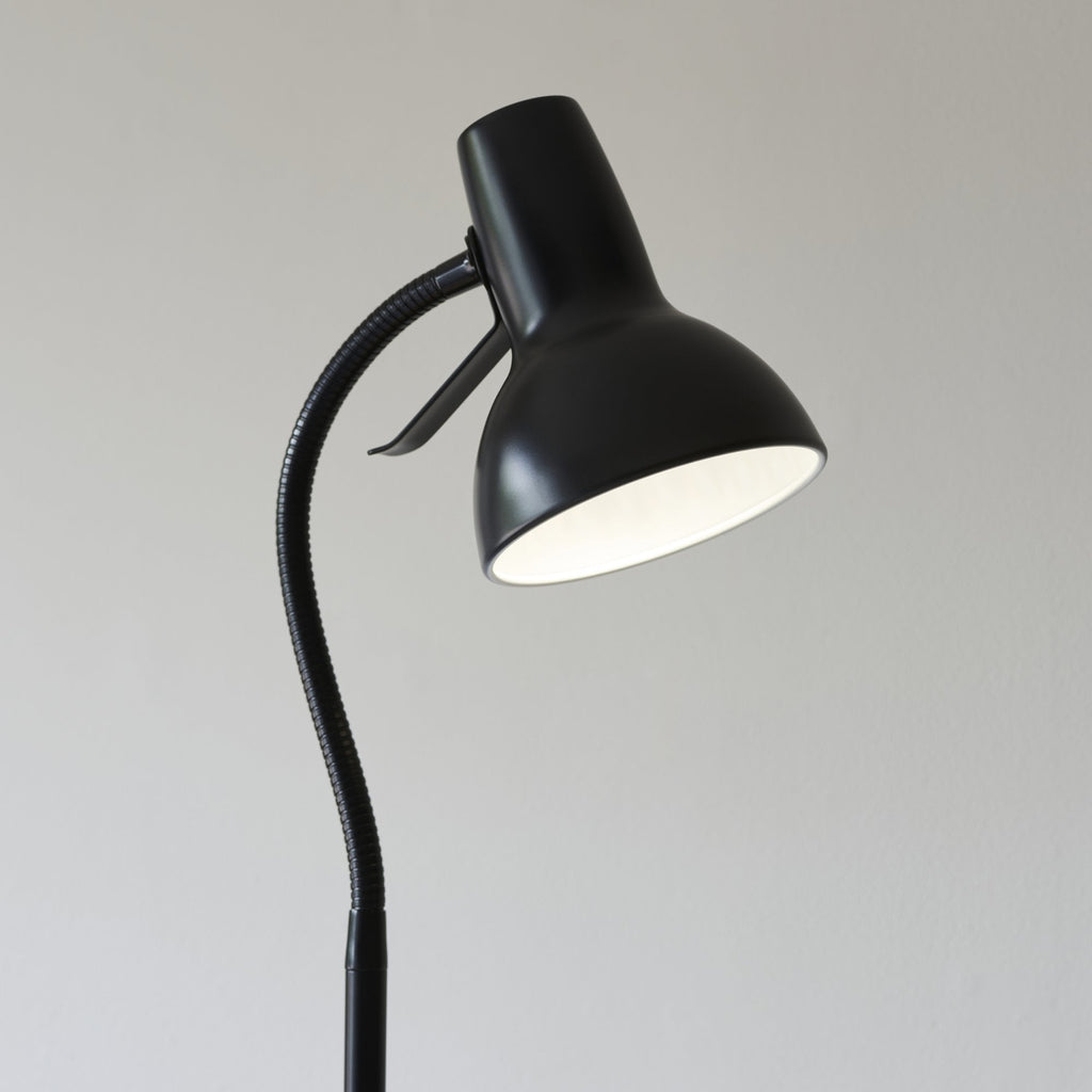 106997 Amalfi 1 Light Floor Lamp Matt Black Paint