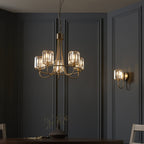 107803 Berenice 1 Light Wall Antique Brass Plate And Clear Glass