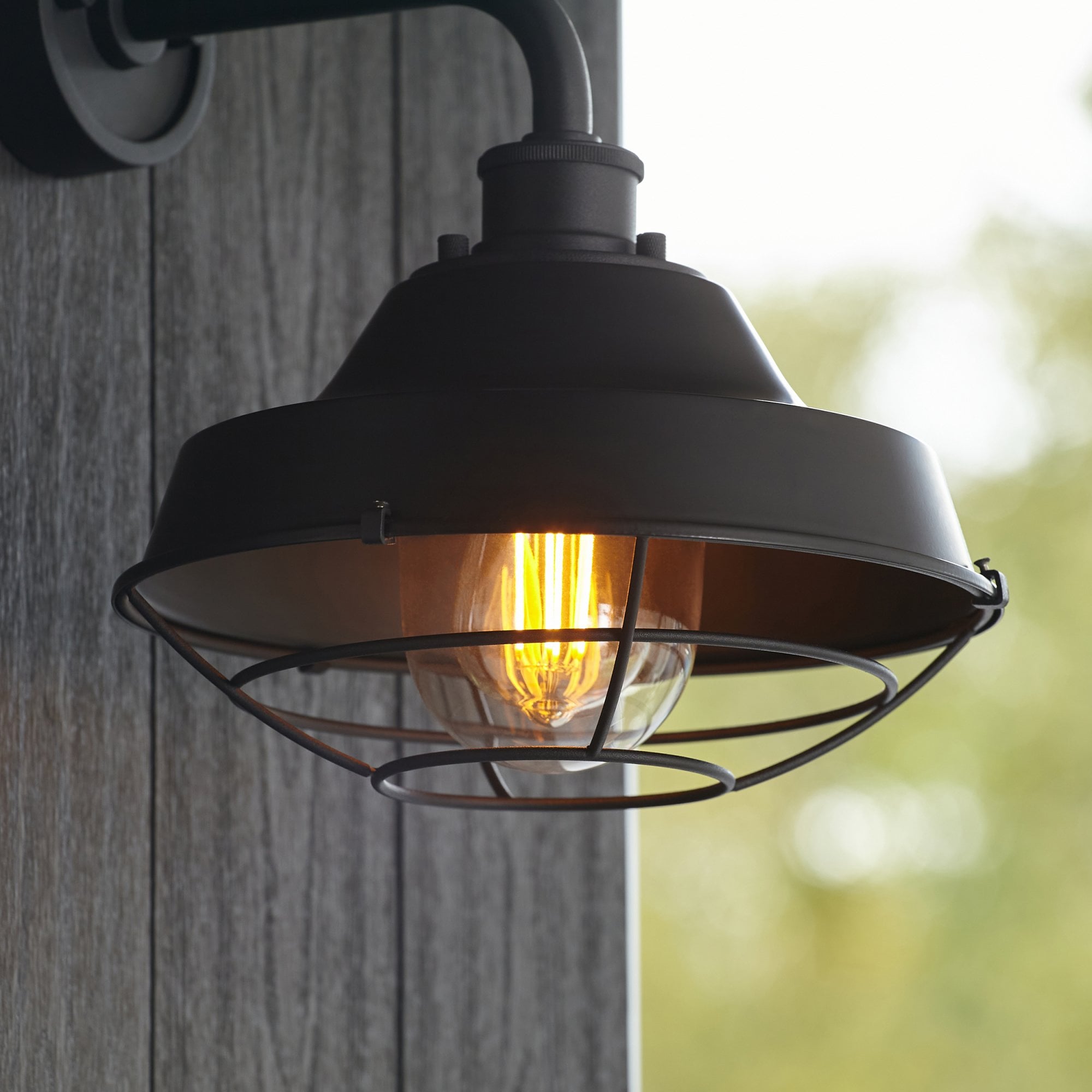 95888 Outdoor Wall 1 Light Textured And Matt Black With Clear Glass