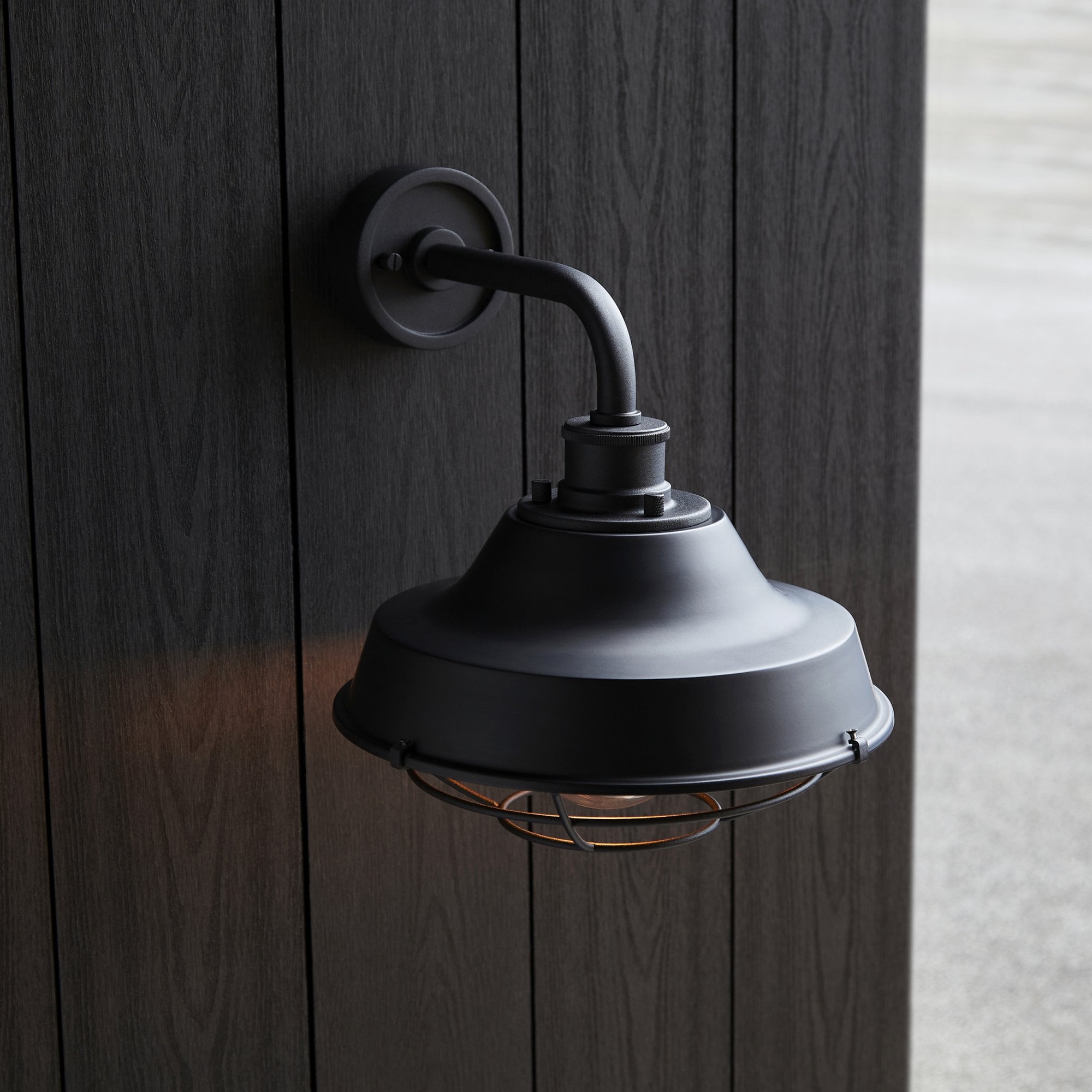 95888 Outdoor Wall 1 Light Textured And Matt Black With Clear Glass