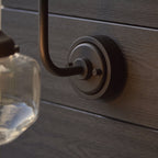 95893 Outdoor Wall 1 Light Matt Black And Clear Glass