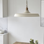 99999 Pendant 1 Light Matt Warm White And Satin Gold Paint (S)