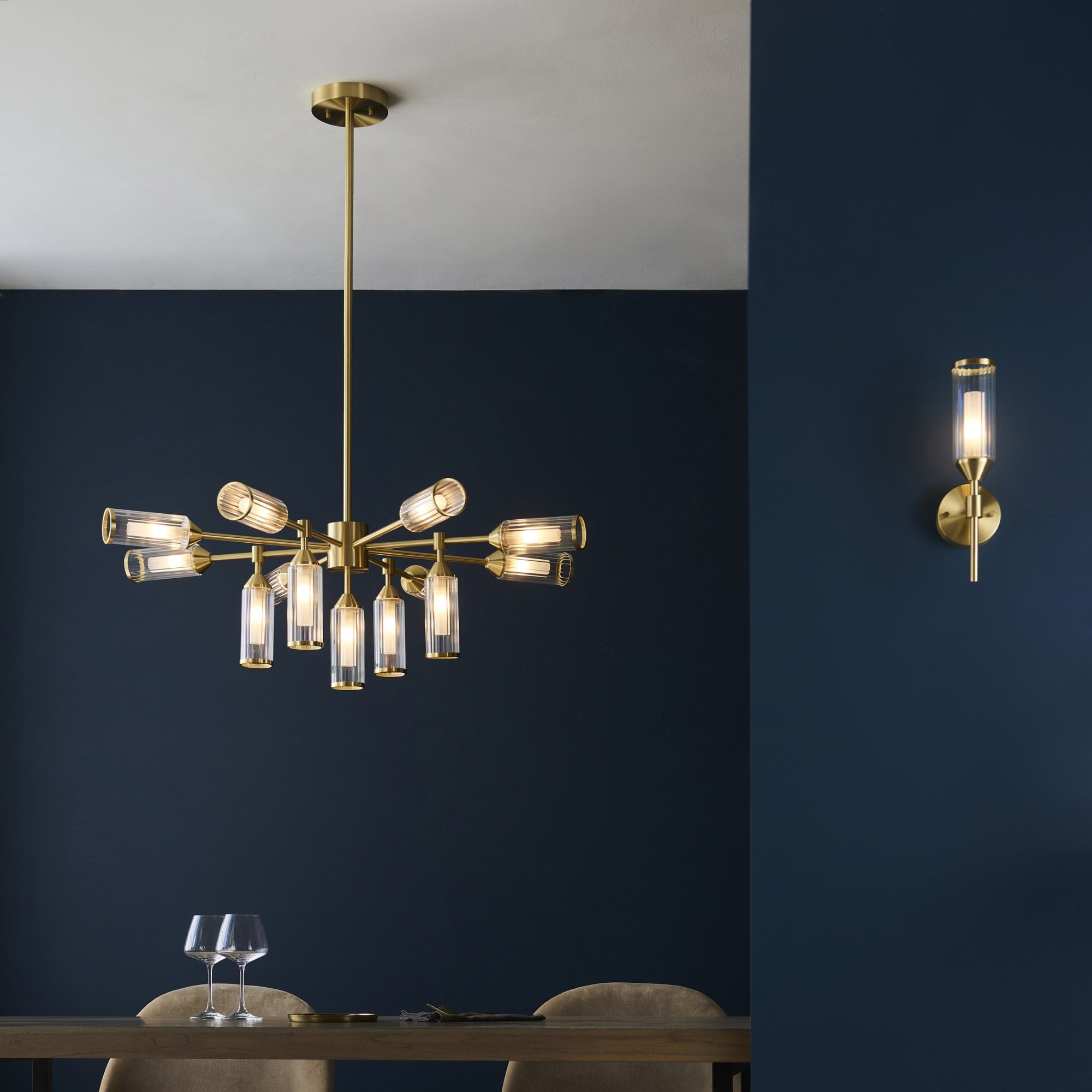 106258 Wall 1 Light Satin Brass Plate With Clear And Frosted Glass