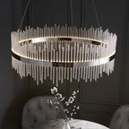 107108 Monte Carlo Pendant LED Light Chrome Plate And Clear Glass