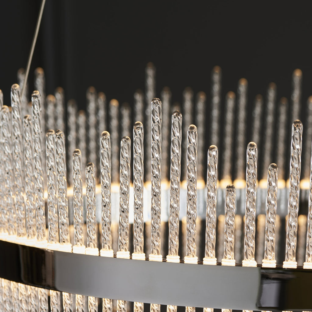 107108 Monte Carlo Pendant LED Light Chrome Plate And Clear Glass