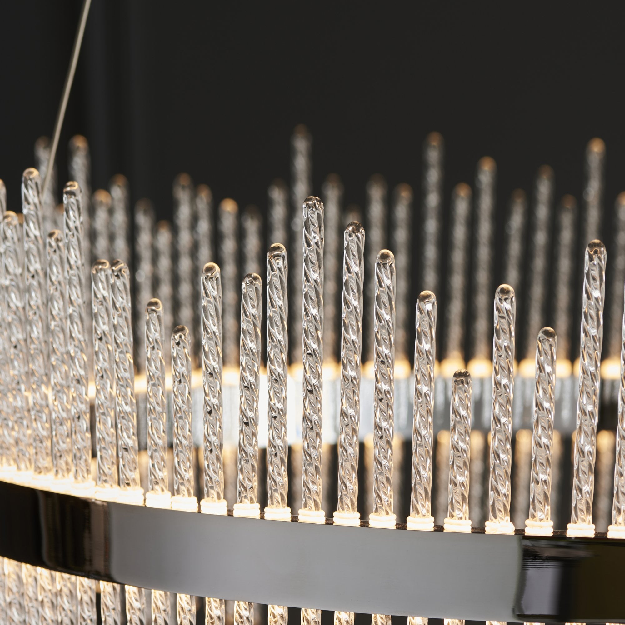 107108 Monte Carlo Pendant LED Light Chrome Plate And Clear Glass