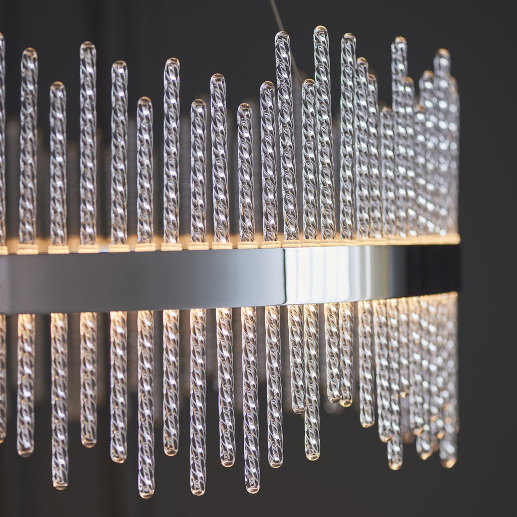 107108 Monte Carlo Pendant LED Light Chrome Plate And Clear Glass (S)