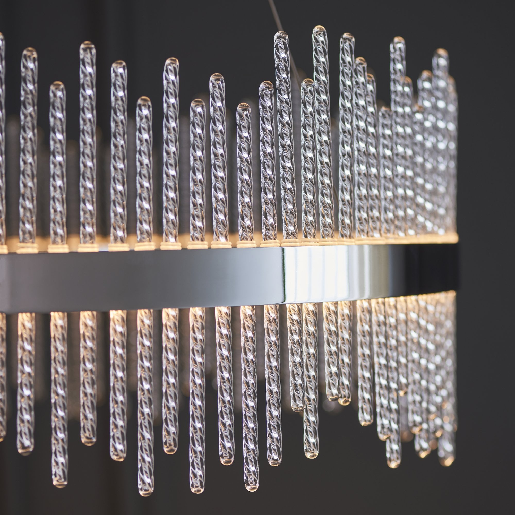 107108 Monte Carlo Pendant LED Light Chrome Plate And Clear Glass (S)