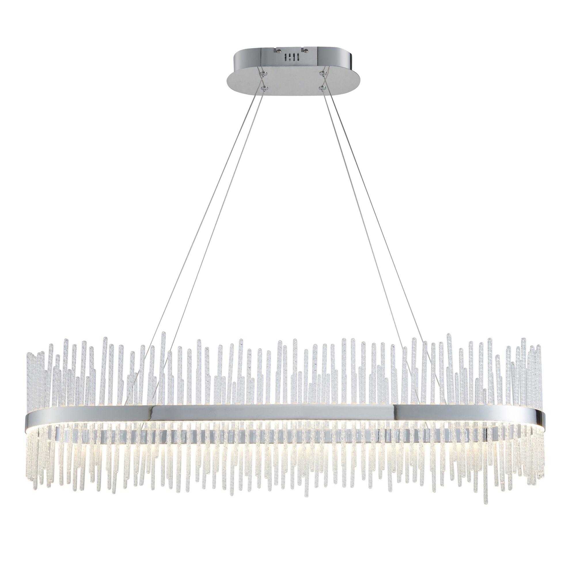 107109 Monte Carlo Pendant LED Light Chrome Plate And Clear Glass