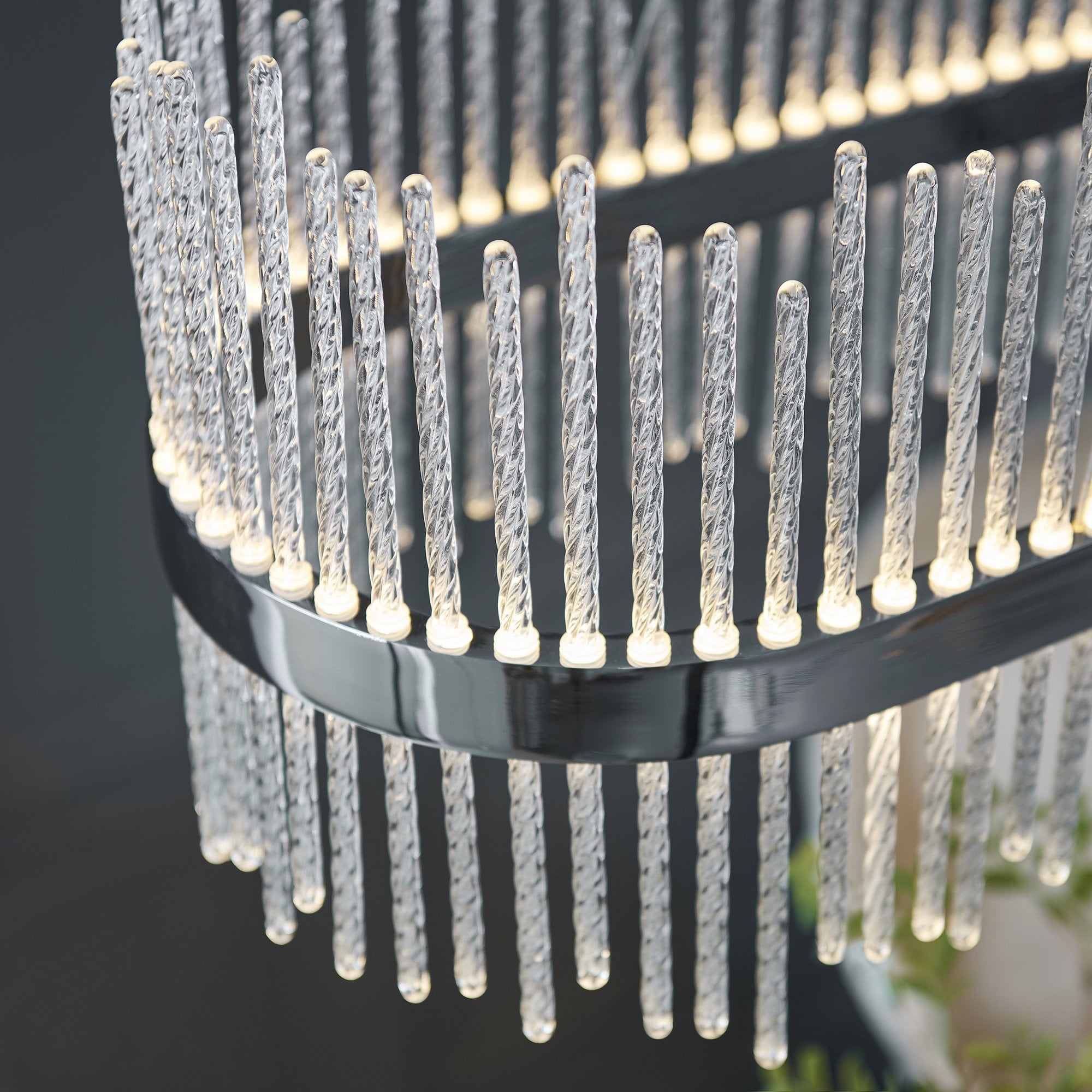 107109 Monte Carlo Pendant LED Light Chrome Plate And Clear Glass