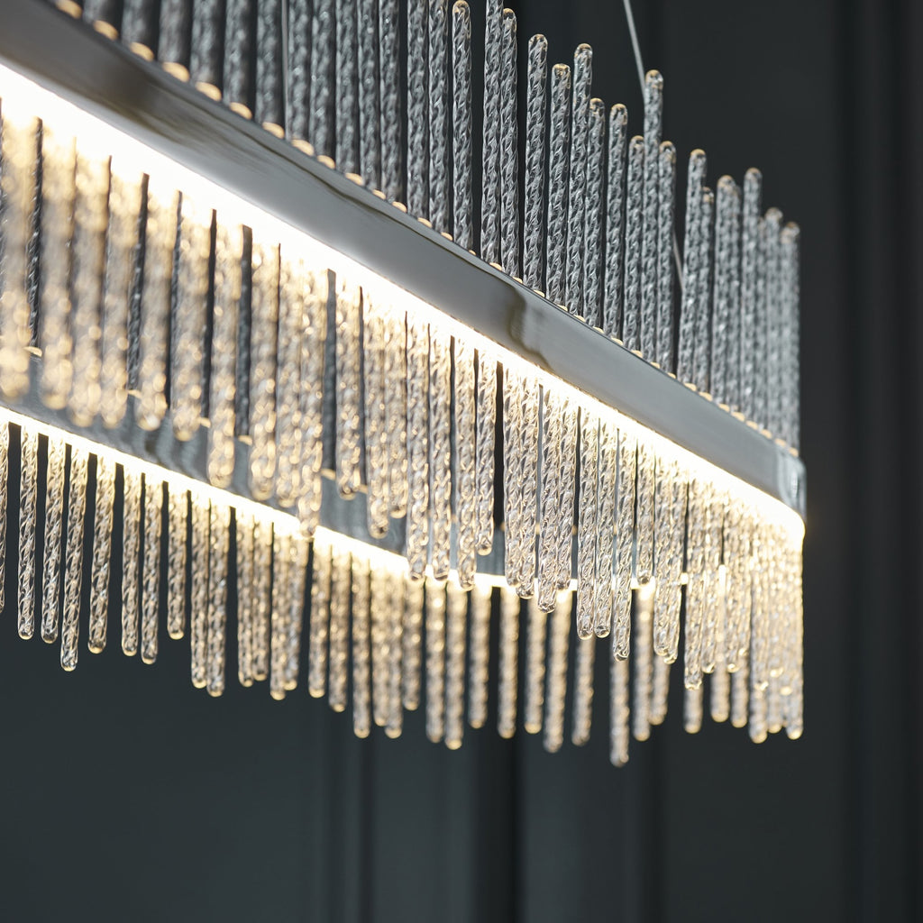 107109 Monte Carlo Pendant LED Light Chrome Plate And Clear Glass