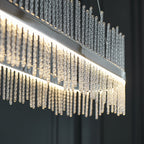 107109 Monte Carlo Pendant LED Light Chrome Plate And Clear Glass