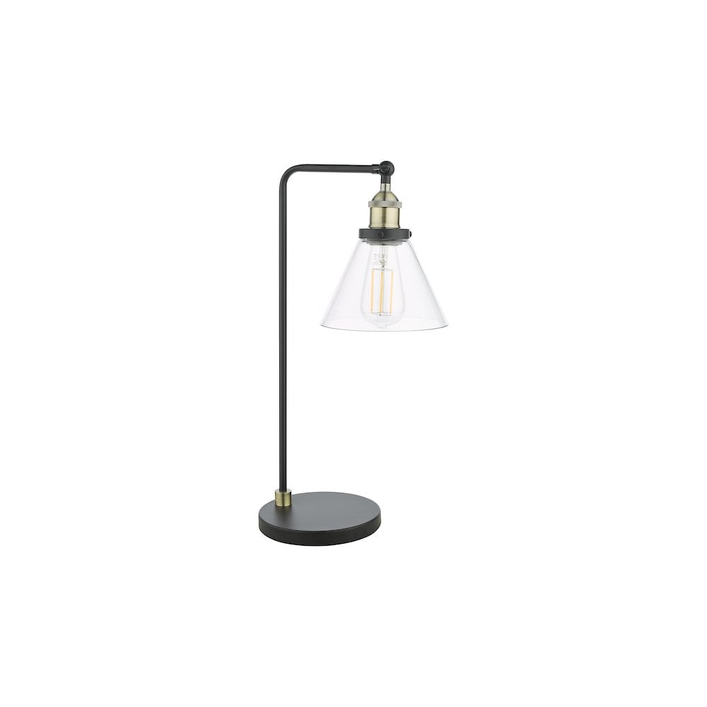 RAY4275 Ray Table Lamp Antique Brass and Glass