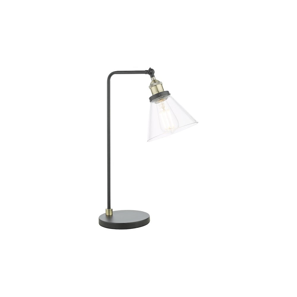 RAY4275 Ray Table Lamp Antique Brass and Glass