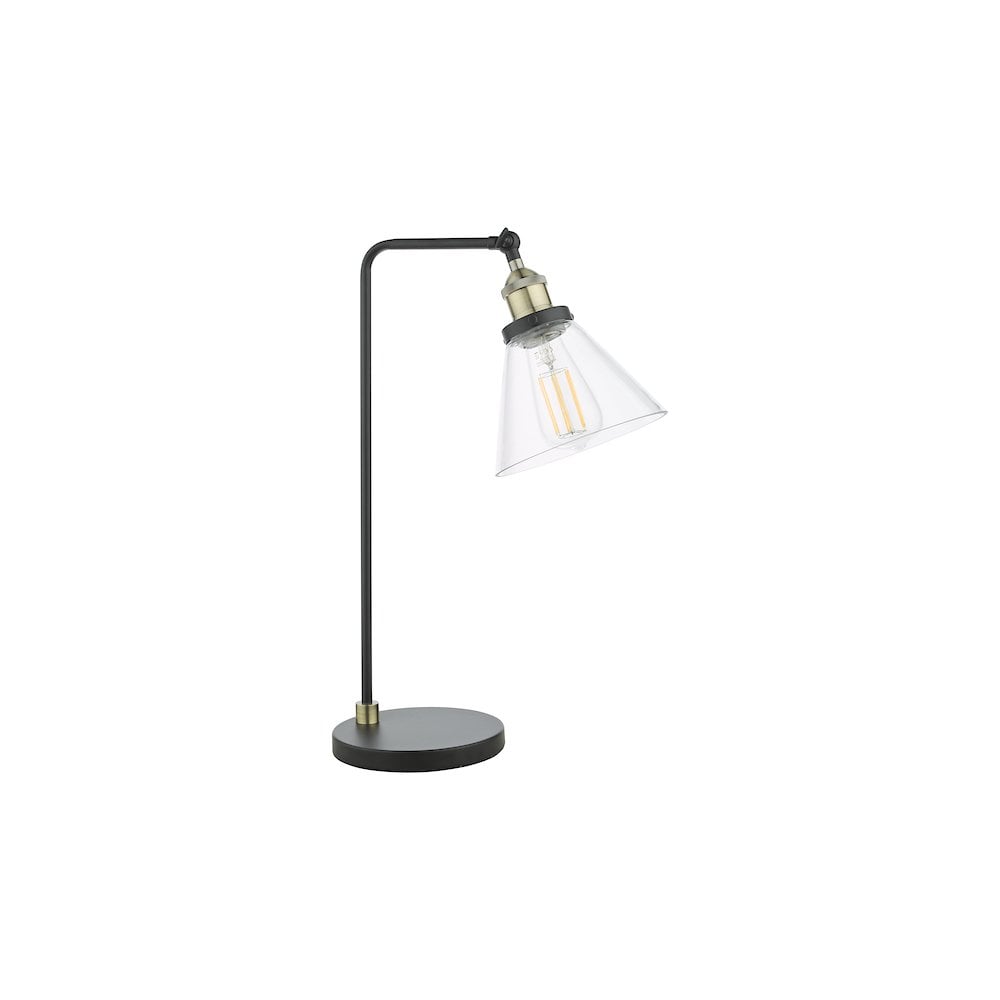 RAY4275 Ray Table Lamp Antique Brass and Glass