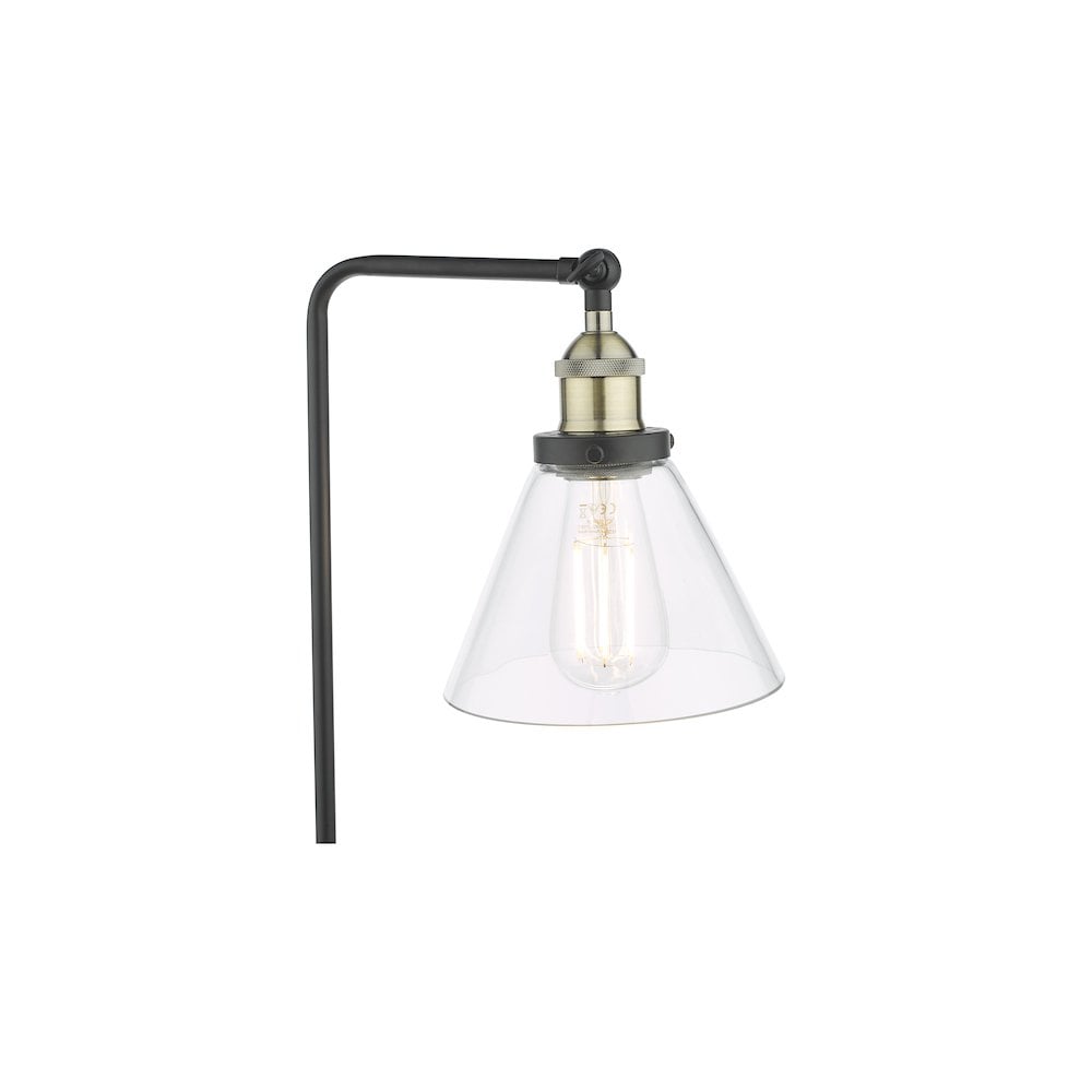 RAY4275 Ray Table Lamp Antique Brass and Glass